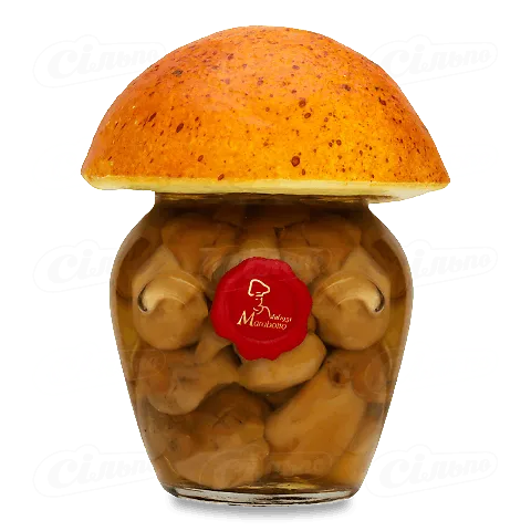 Гриби білі Marabotto цілі мариновані в оливковій олії, 314мл