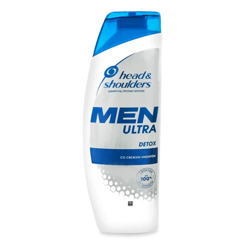 Шампунь Проти Лупи Зі Свіжим Імбиром Detox Men Ultra Head & Shoulders, 360мл
