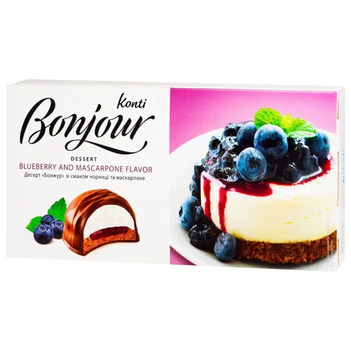 Десерт Konti Bonjour чорниця-маскарпоне 232г