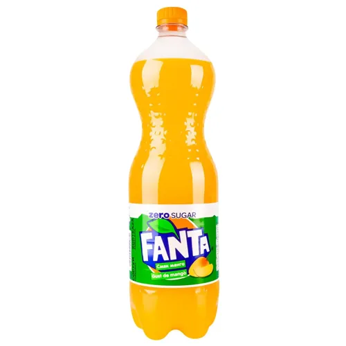 Напій соковмісний Fanta Zero Sugar Манго сильногазований, 1,25л