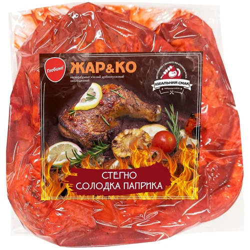 Стегно куряче Глобино Жар&Ко Солодка паприка ~1,3кг