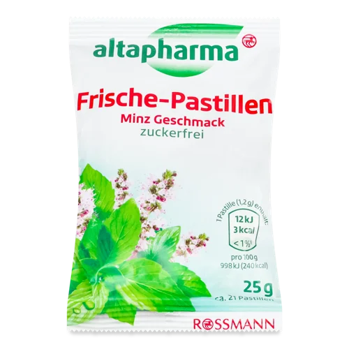 Льодяники З М'ятою Altapharma, в/ґ, 21х1.2г