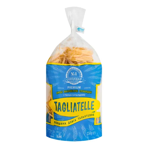 Вироби макаронні Локшина Tagliatelle Сонцядар м/у 250г