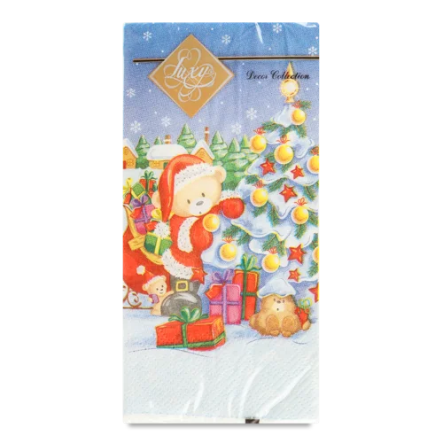 Серветки Паперові 3-Шарові 33х33см Decor Collection Luxy, 10шт, асорті