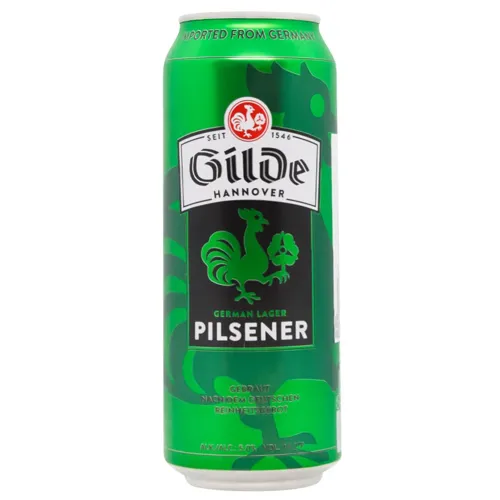 Пиво Gilde Pilsener світле фільтроване 5%, 0,5л