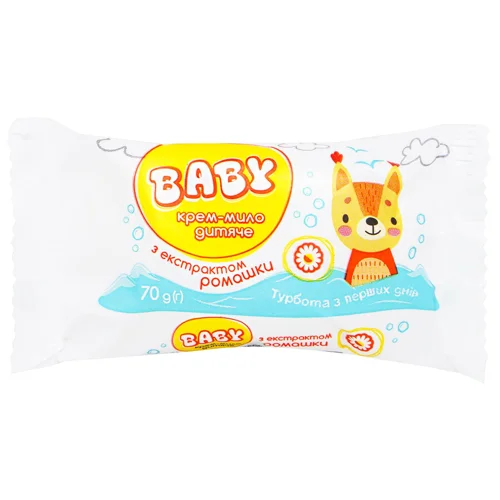 Крем-мило Baby з екстрактом ромашки 70г
