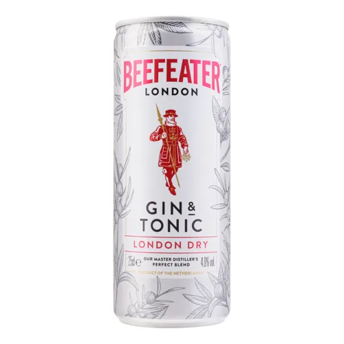Напій слабоалкогольний 0.25л 4.9% Gin&Tonic London Dry Beefeater