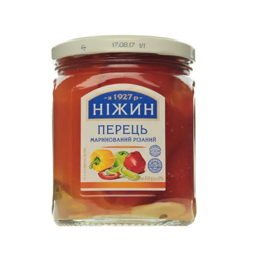 Перець маринований різаний Ніжин с/б 450г