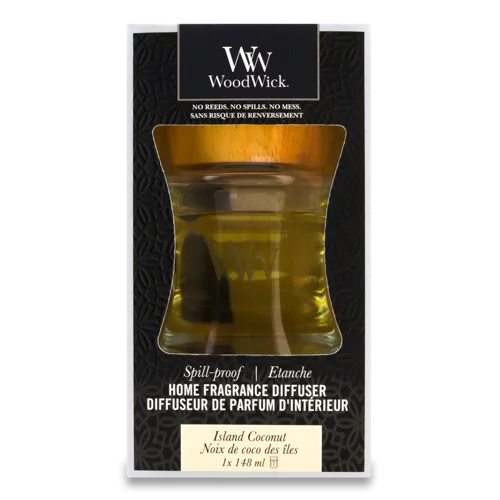 Аромадіфузор Island Coconut Woodwick, Натуральний, 148мл