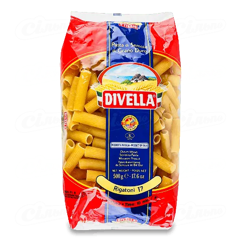 Макаронні вироби Divella Rigatoni №17 500г