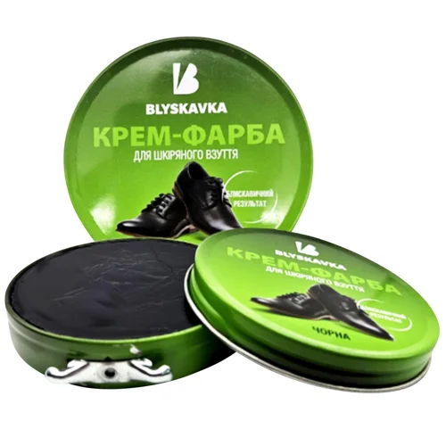 Крем для взуття Blyskavka чорний 40мл