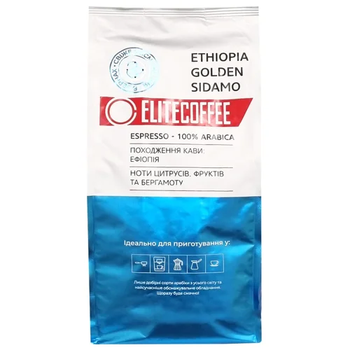 Кава EliteCoffee Ethiopia Golden Sidamo в зернах 1кг
