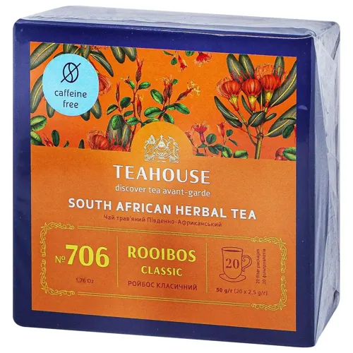 Чай трав'яний Teahouse Ройбос Класичний 20шт*2,5г