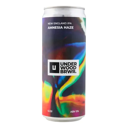 Пиво 0.33л 5% світле нефільтроване непастеризоване Amnesia Haze Underwood Brewery з/б