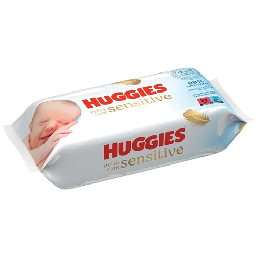 Серветки вологі Huggies Extra Care Sensitive 56шт