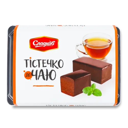 Тістечко Бісквітно-Кремове, Вищого Ґатунку, Картонна Упаковка, 0.35 кг