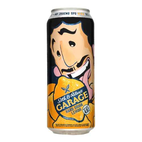 Пиво спеціальне 0.5л 4.6% світле зі смаком лимона Seth & Riley's Garage бут