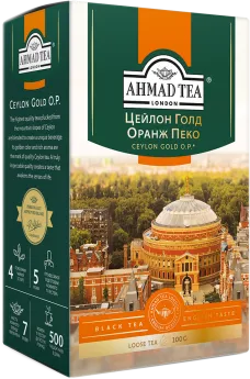 Чай Ahmad Tea Цейлон Оранж Пеко Голд 100 г