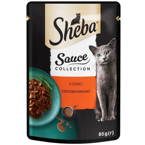 Корм вологий Sheba з яловичиною для котів 85г