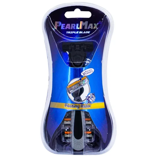 Бритва PearlMax Triple Blade одноразова зі змінними лезами 3шт