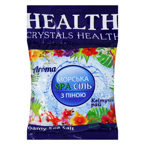Сіль для ванни з піною Crystal Health Квітучий рай 600г