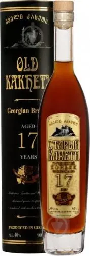 Бренді Старий Кахети 17 років витримки 0.5л 40% в тубусі