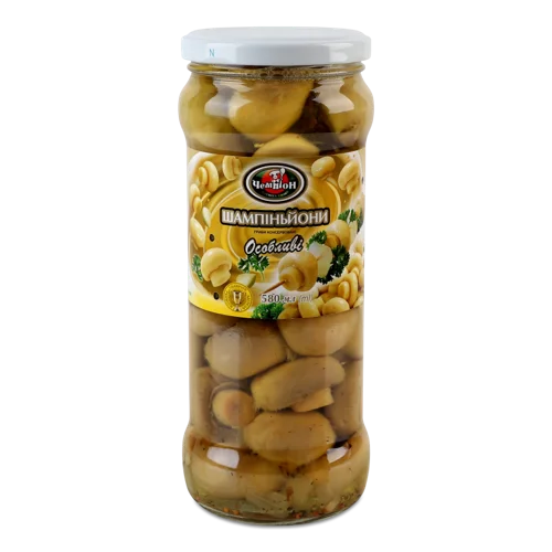 Мариновані Шампіньйони Цілі, Особливі, с/б 530г
