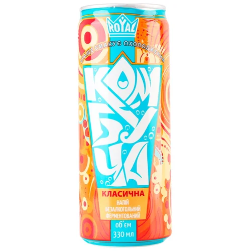 Комбуча Royal Fruit Класична 0,33л