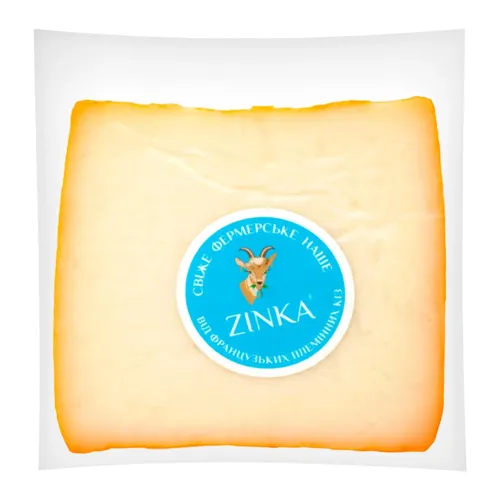 Сир козячий Zinka молодий напівтвердий 40%
