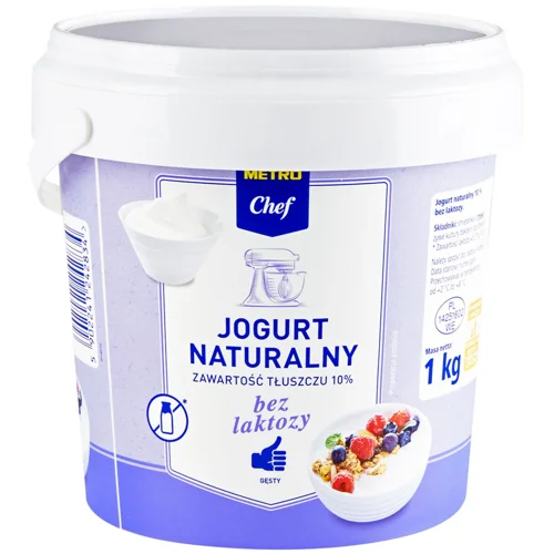 Йогурт Metro Chef натуральний безлактозний 10% 1кг