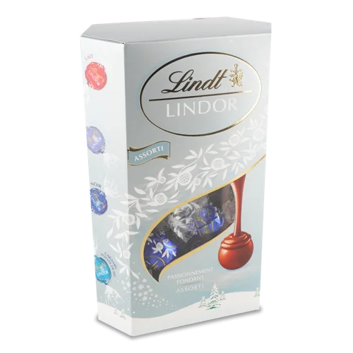 Цукерки Lindor Вищого Ґатунку Assorti Edition De Noel, 200г