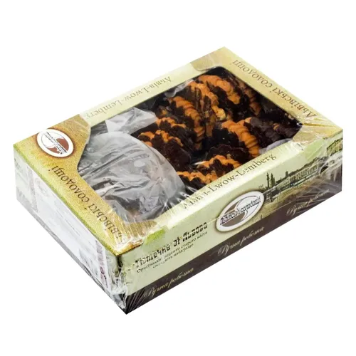 Печиво Львівські солодощі Арлекіно з шоколадною глазур'ю 300г