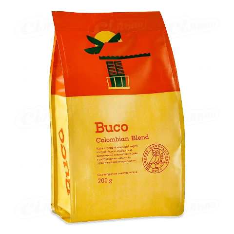 Кава мелена Buco Colombian Blend смажена, 200г