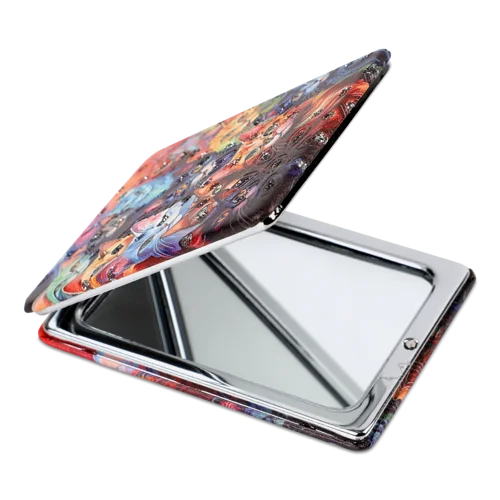 Кишенькове Дзеркальце Прямокутне 6х8.5см №1463748 Котик Greenwich Product Co. Limited 1шт