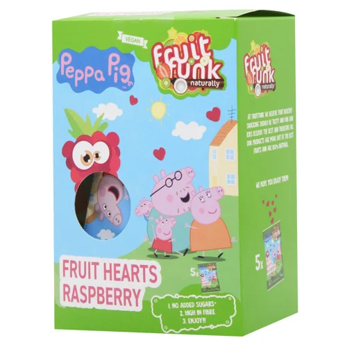 Снеки Fruit Funk Peppa Pig фруктові з малиною 5шт х 16г