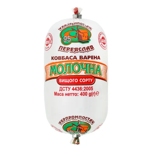 Ковбаса варена Молочна Укрпромпостач-95 м/у 400г