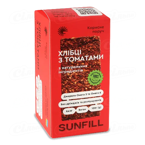 Хлібці SunFill з томатами 100г