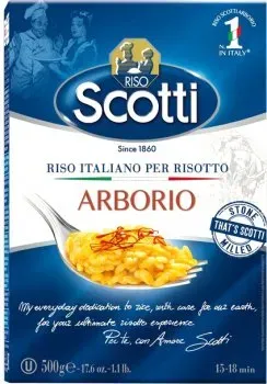 Рис довгозернистий Scotti Арборіо для ризотто 500г