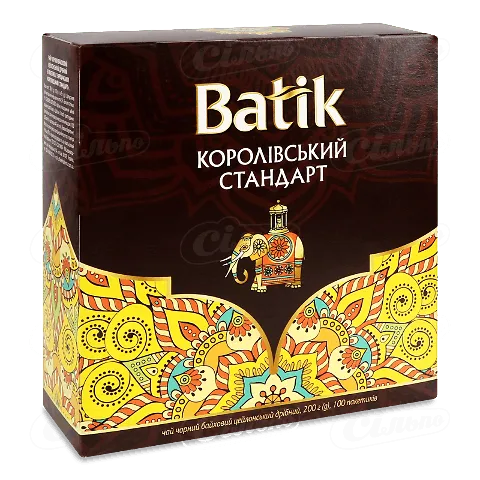 Чай чорний Batik Королівський стандарт ф/п, 100*2г