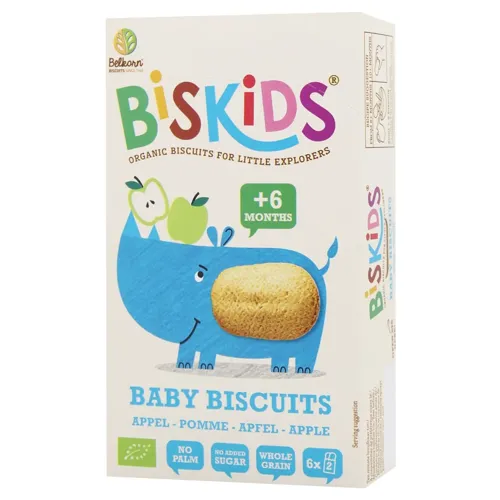 Печиво Biskids з яблучним смаком дитяче органічне 120г