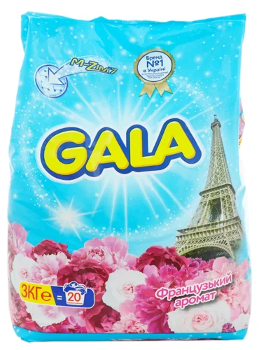 Пральний Порошок Автомат 2в1 Французький Аромат Gala, м/у 3кг