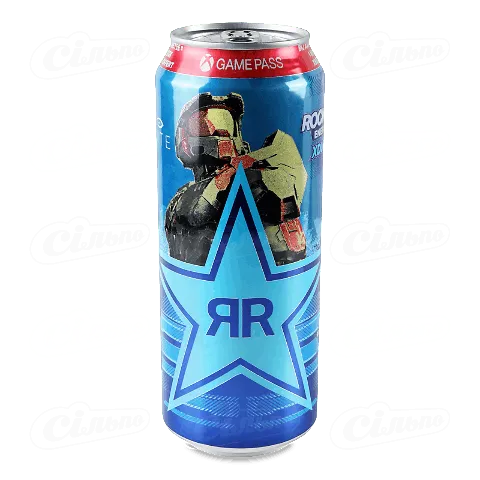 Напій енергетичний Rockstar Xdurance Blueb безалкогольний газований у залізній банці, 0,5л