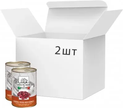 Упаковка фасоли Antico Casale червоної 2 шт х 400г