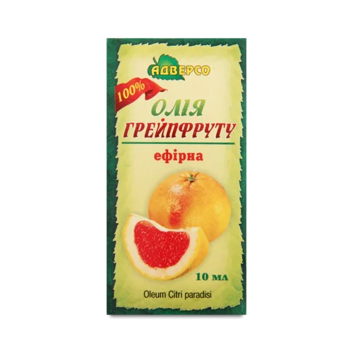 Ефірна олія Грейпфрут Адверсо, натуральна, в/с, 10 мл