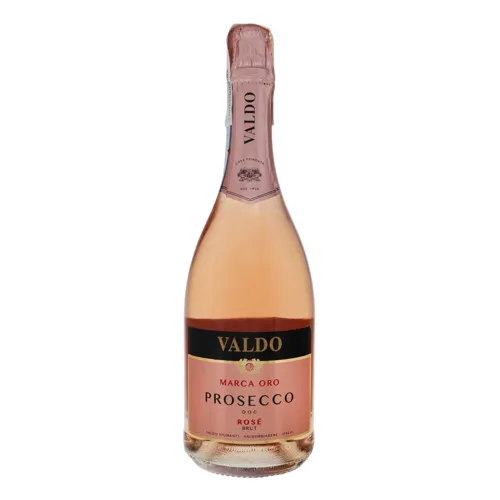 Вино ігристе 0.75л 11% рожеве сухе Marca Oro Prosecco Rose Valdo