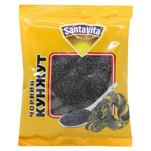 Насіння кунжуту чорного SantaVita Сlassic 125г