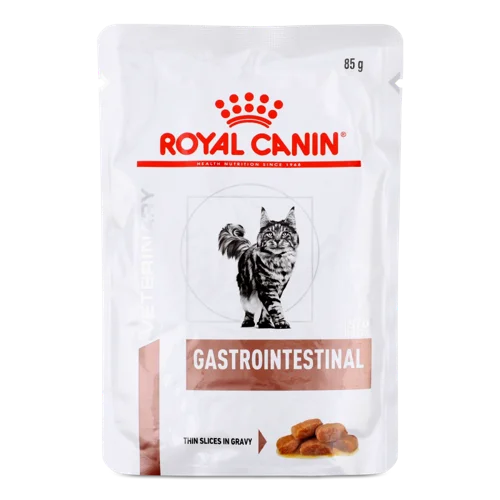 Вологий Повнораціонний Дієтичний Корм для Дорослих Котів Gastrointestinal Veterinary Royal Canin, д/п 85г