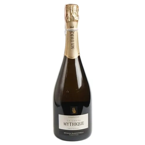 Вино ігристе Mythique La Cuvee Brut Reserve Chardonnay біле сухе 12,5% 0,75л