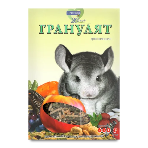 Корм Для Шиншил Гранулят Природа, В/ґ, 600г