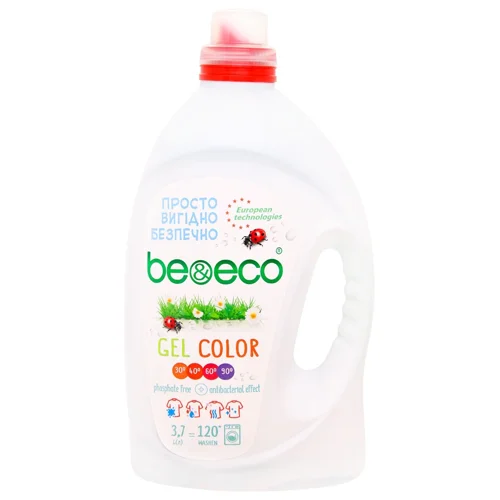 Гель для прання Be&Eco Color 3,7л